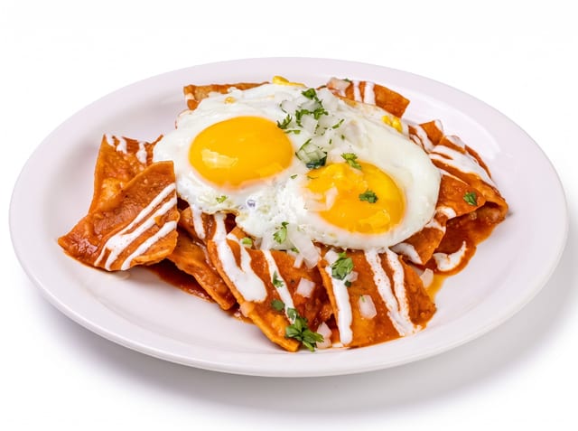 Chilaquiles con Huevo (Chilaquiles with Egg).