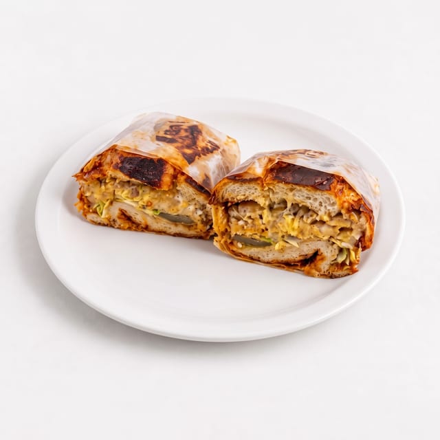 Torta de Tripa (Intestine Sandwich).
