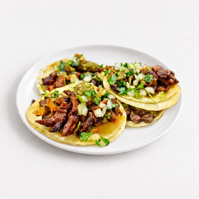 Tacos de Carnitas Enchiladas (Chili-Seasoned Carnitas Tacos).