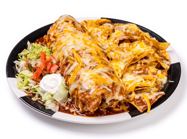 Burrito Enchilado (Enchilada-Style Burrito).