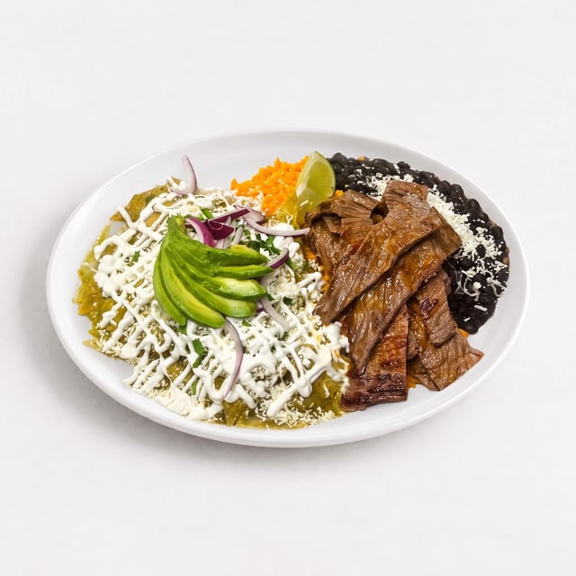 Chilaquiles con Tasajo (Chilaquiles with Dried Beef).